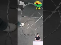 BTO-16 2.8MM COIL WIRE Hotdip المجلفن الحدود من الأسلاك الشائكة كونسرتينا في أوكرانيا