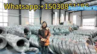 سلك كونسرتينا الشائك يتكون من سلك داخلي وشفرة حلاقة