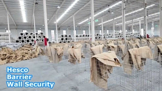 الحل الأمني ​​للجدار الحاجز Hesco المجلفن الثقيل