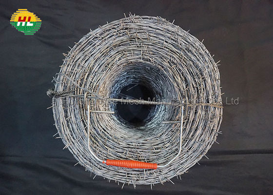 Gi Grade Silver Galvanized Barbed Wire 2 strands For Industrial