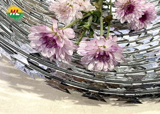 Razor Barbed Wire Galvanized Single Strand Barbed Wire Anti-Theft Security Wire