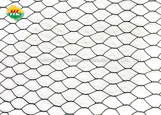Green PVC Coated Hexagonal Poultry Netting 36 inches 150 feet