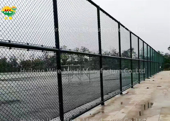 9 Ft High Chain Link Fence Plastic Coated 50 X 50 Mesh 8 Gauge