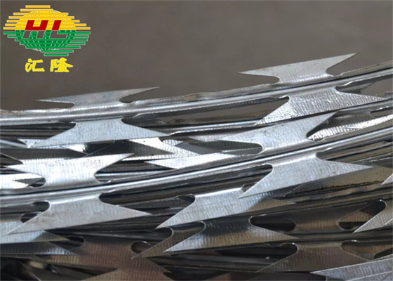 Galvanized Military Concertina Razor Barbed Wire Bto-22 960mm Diameter