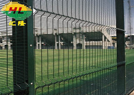 Anti Climb Flat Or Curve 358 Welded Mesh Security Fencing 8GA Multipurpose