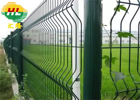 PVC Coated 3D Curved Decorative Welded Wire Fence 830mm 1030mm Height