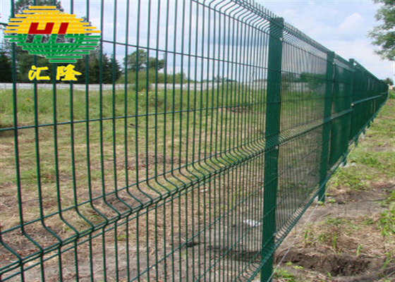 PVC Coated 3D Curved Decorative Welded Wire Fence 830mm 1030mm Height