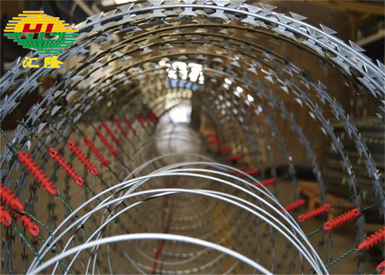 High Security Bto-22 Across Concertina Razor Wire Fence Galvanized 8m Length
