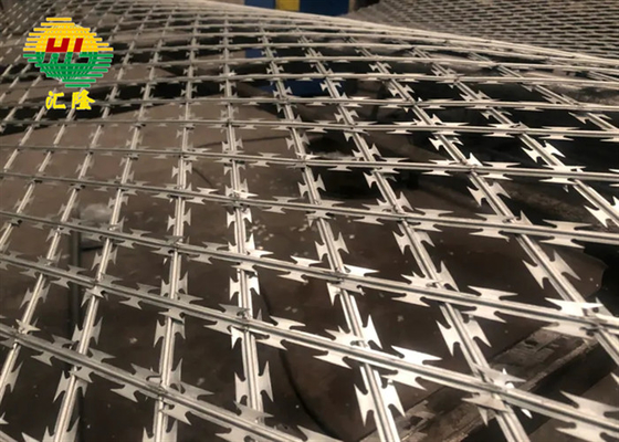 Diamond Mesh Razor Blade Fencing Wire For Farm Garden 10m Length