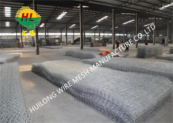 Galvanized Iron Gabion Basket Wire Mesh 1m-2m Width For Landscape Construction