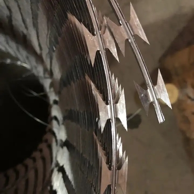 High Security Perimeter Protection Concertina Barbed Wire For Military Bases