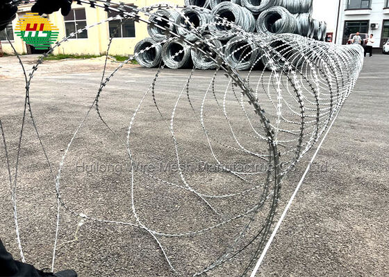 Egoza Razor Blade Fencing Wire With Sharp  Steel Blades For Maximum Deterrent Effect, Available From Razor Wire Factory