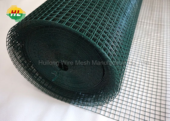Green PVC Coated 1/2in x 48in x 100ft PVC Coating Wire Fence, For Fencing Around Chicken Coop, Run, and Gardens