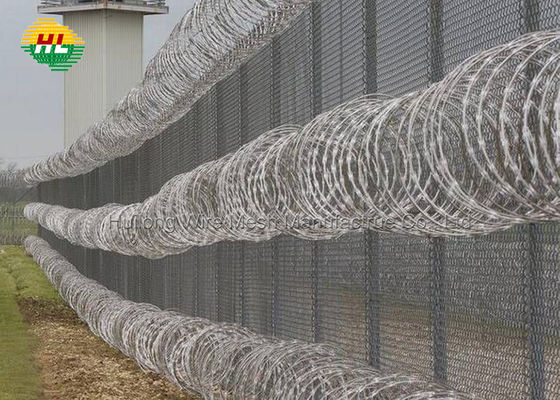 Alambre Sharp Razor Coil Barbed Wire 300mmx10mts For Garden Apartments