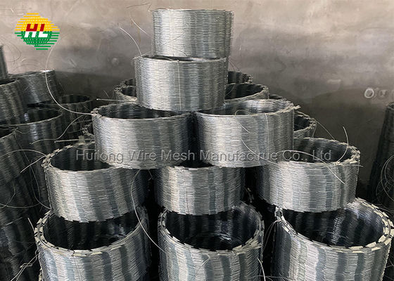 HUILONG Concertina Razor Wire Fence Galvanized Steel With Y Post