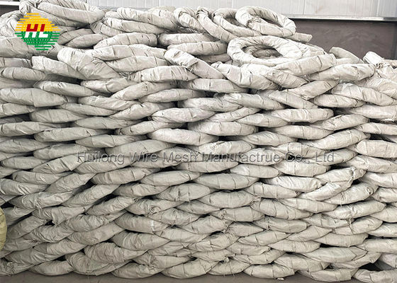 HUILONG 18 inches Razor Wire Coil , 50Ft Clipped Concertina Wire