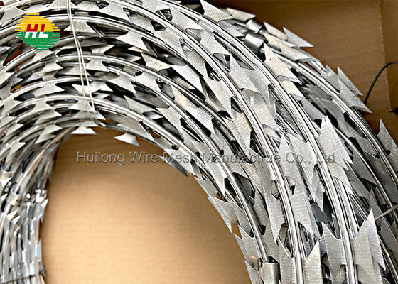 Razor Barbed Wire Galvanized Single Strand Barbed Wire Anti-Theft Security Wire