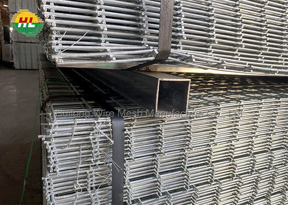 HUILONG Construction Site Galvanized Welded Wire Fence Panels 50x100mm Mesh