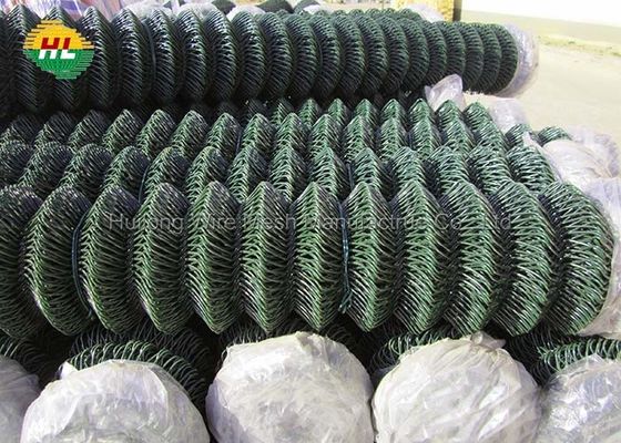 4x50Ft Chain Link Mesh Fencing , GI Galvanized Diamond Mesh Wire Fence