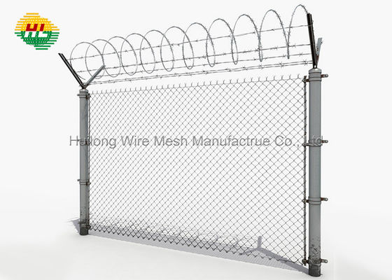 Industrial Barbed Wire Mesh Fencing Heavy Galvanized 5m 10m 15m
