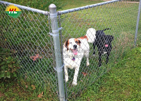 4x50Ft Chain Link Mesh Fencing , GI Galvanized Diamond Mesh Wire Fence