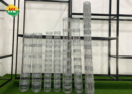 50M Hinge Joint Wire Mesh , High Tensile 3mm Steel Fence Roll