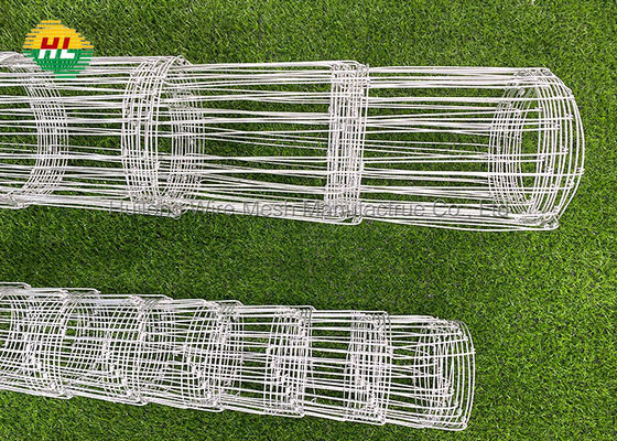 50M Hinge Joint Wire Mesh , High Tensile 3mm Steel Fence Roll