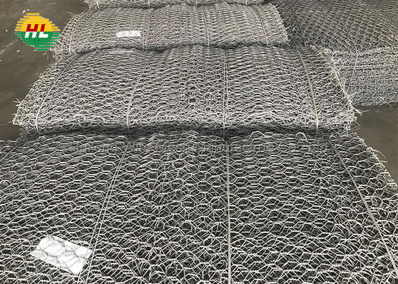 2.7mm 3.05mm Mesh Galvanized Gabion Boxes 8x10cm Hexagonal Gabion Mesh