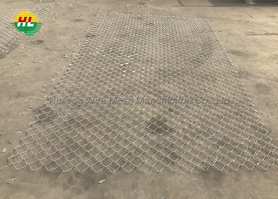Q195 Chain Link Wire Fence , Hot Dipped Galvanized Temporary Fence Panels