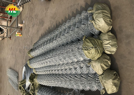 HUILONG 1-4'' PVC Coated Diamond Mesh Fence For Sports Ground