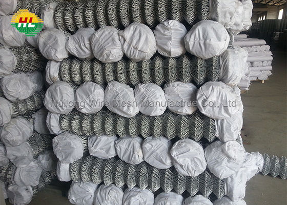 PVC Coated 50x50 Chain Link Wire Fence 6ft Temperature Resistant