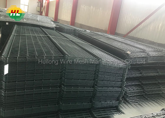 School Site 3D Welded Mesh Fence , 55x100mm Mesh Security Fencing