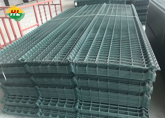 School Site 3D Welded Mesh Fence , 55x100mm Mesh Security Fencing