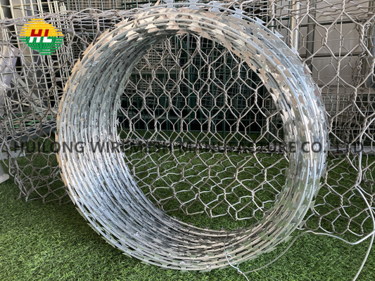 ASTM Single Loop Concertina Razor Wire Fence 2mm