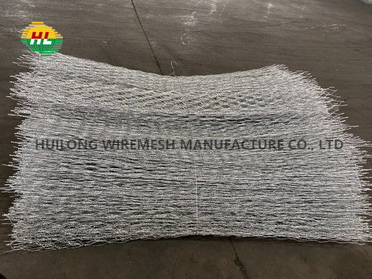 60x80mm Gabion  Mesh Wire 2.2mm Selvedge Wire 2.7mm