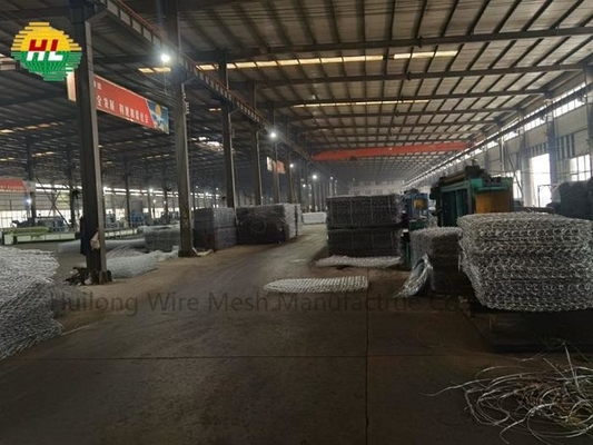 8x10cm Heavy Galvanized Gabion Mesh Cages For Slope Protection