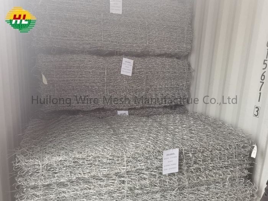 8x10cm Heavy Galvanized Gabion Mesh Cages For Slope Protection