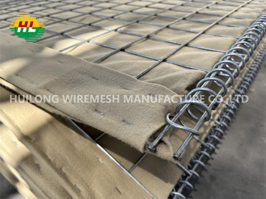 Galfan Coated Sand Filled Bastion Hesco Welded Retaining Wall