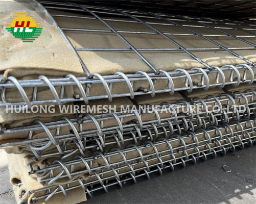 1x1x10m Hesco Military Blast Wall Mesh Size 75x75mm Portable