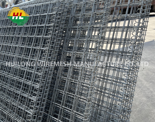 1x1x10m Hesco Military Blast Wall Mesh Size 75x75mm Portable